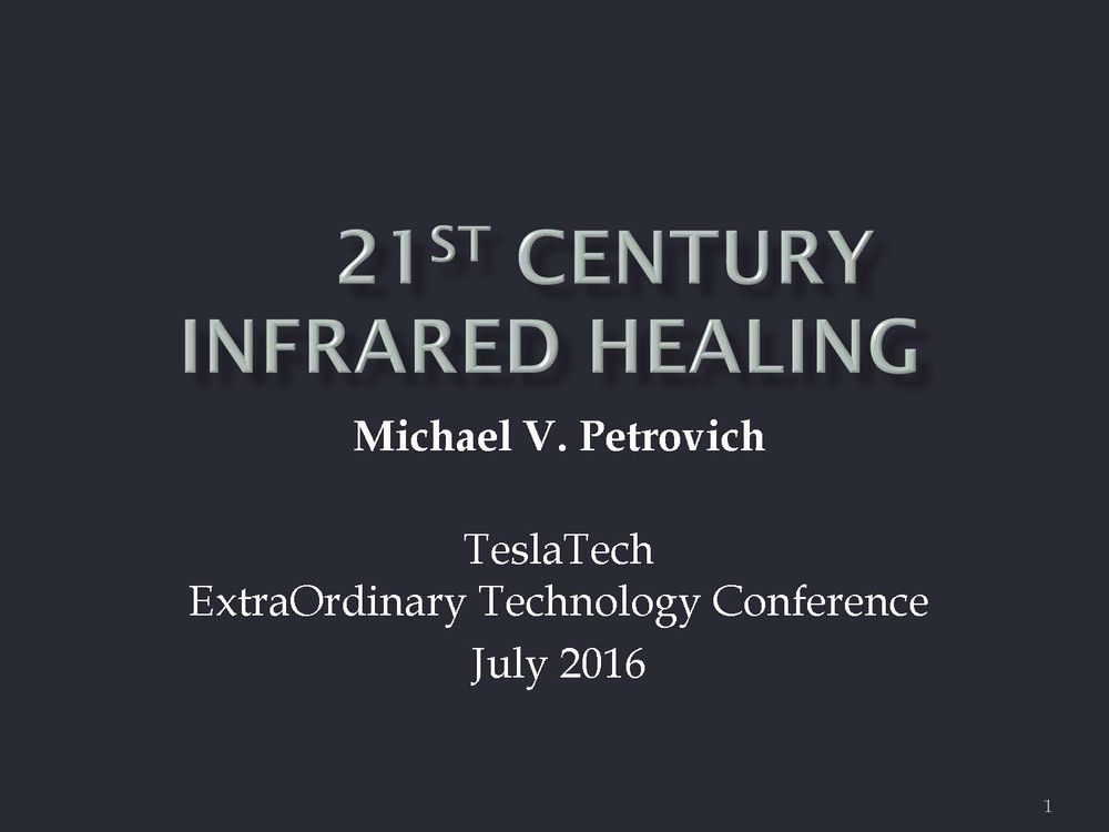 21st Century Infrared Healing