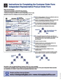 Product Order Form