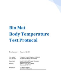 Biomat body Temperature Test